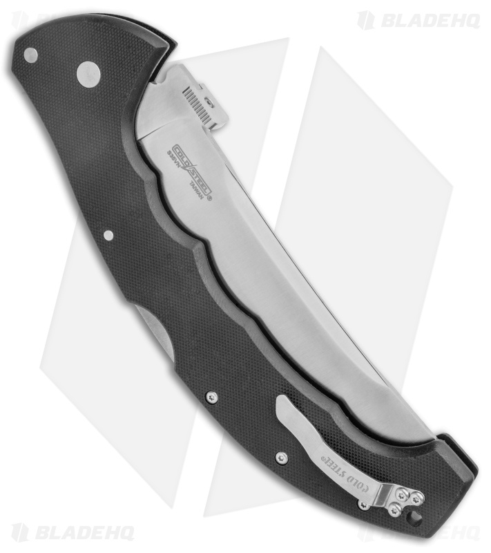 Cold Steel 5.5" Talwar Lockback Knife Black G-10 (5.5" Satin Serr) 21TBXS