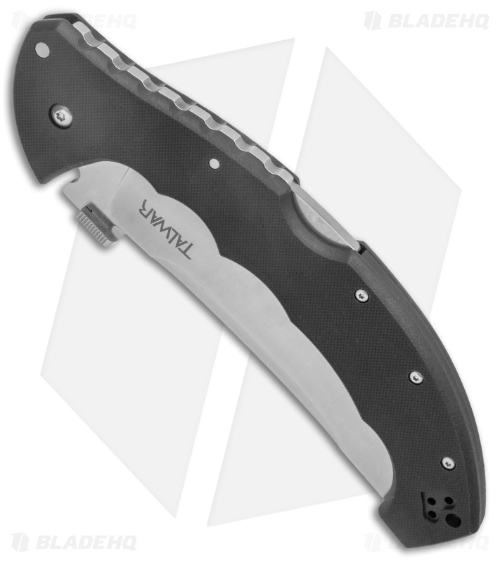 Cold Steel 5.5" Talwar Lockback Knife Black G-10 (5.5" Satin Serr) 21TBXS