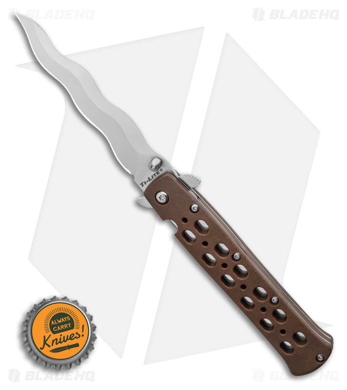 Cold Steel Kris Ti-Lite Liner Lock Knife Black Zytel (4