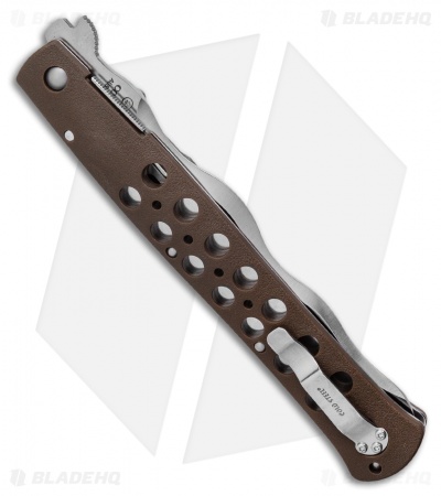 Cold Steel Kris Ti-Lite Liner Lock Knife Brown Zytel (6" Satin Serr)