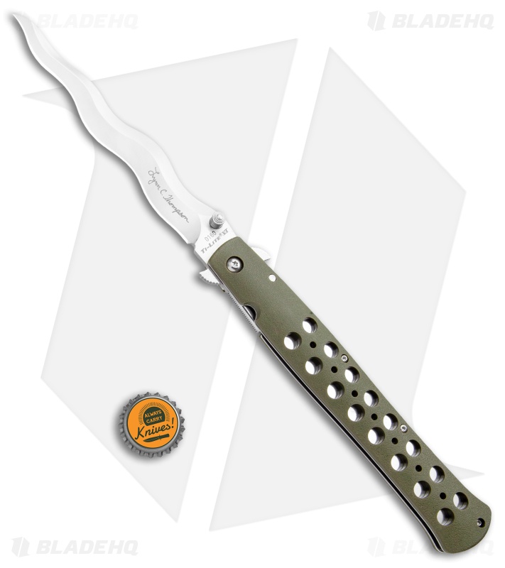 Cold Steel Lynn Thompson Ti-Lite Liner Lock Knife Green (6
