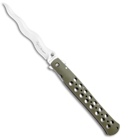 Cold Steel Lynn Thompson Ti-Lite Liner Lock Knife Green (6" Satin Kris)