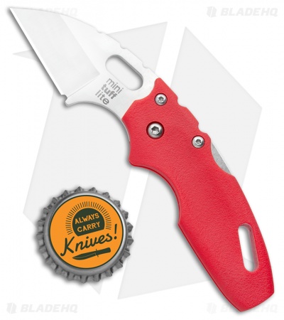 Cold Steel Mini Tuff Lite Tri-Ad Lock Knife Red (2" Satin) 20MTR