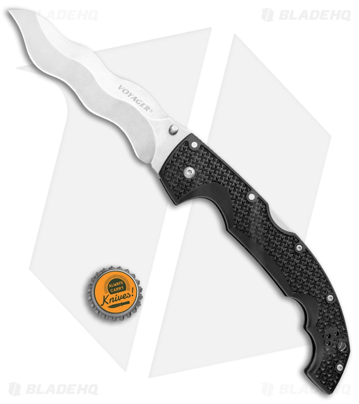 Cold Steel Kris Voyager - Folding Knife | Stonewash | Blade HQ