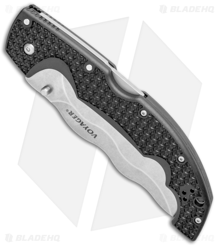 Cold Steel Kris Voyager Tri-Ad Lock Knife (5.5" Stonewash AUS-10A) 29AXW