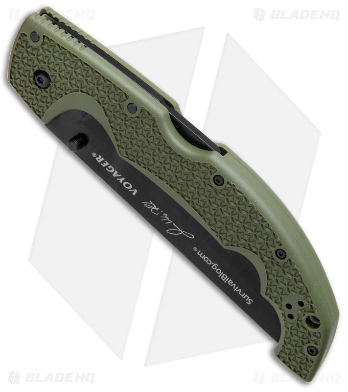 Cold Steel Voyager L.E. Rawles Tanto Tri-Ad Lock Knife Green (5.5" SW) 29UXTGH