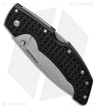 Cold Steel Voyager Large Drop Point Lockback Knife (4" Stonewash) 29AB
