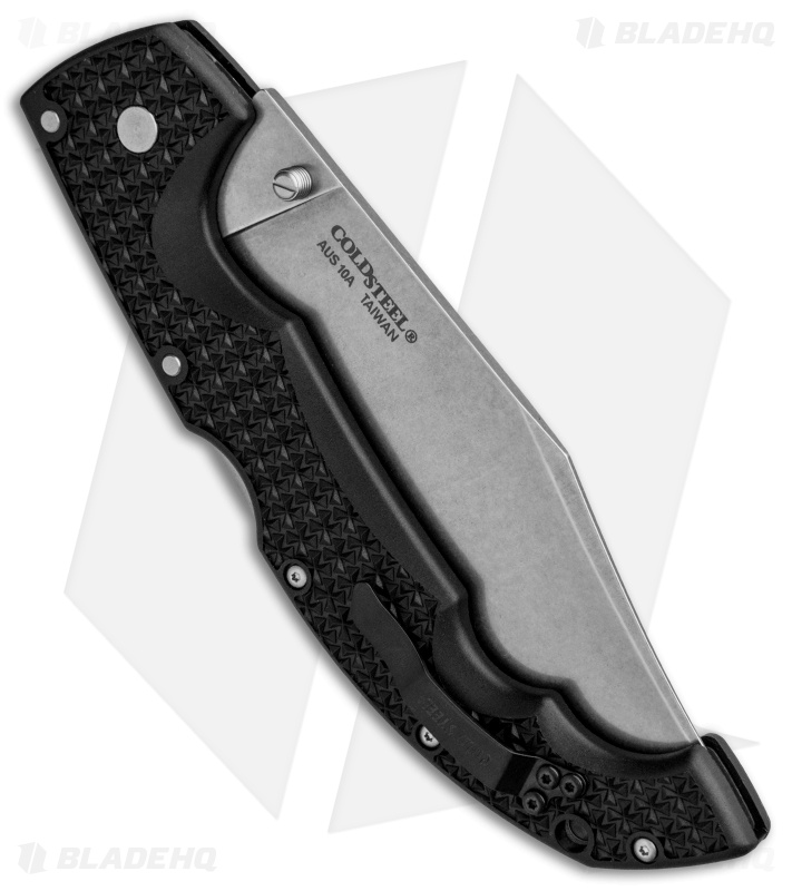 Cold Steel Voyager XL Clip Point Tri-Ad Lock Knife (5.5" Stonewash AUS-10A) 