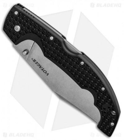 Cold Steel Voyager XL Clip Point Tri-Ad Lock Knife (5.5" Stonewash AUS-10A) 