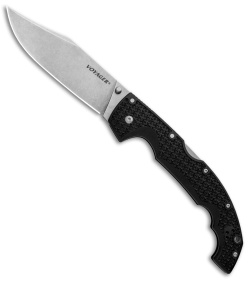 Cold Steel Voyager XL Clip Point Tri-Ad Lock Knife (5.5" Stonewash AUS-10A) 