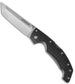 Cold Steel Voyager Large Tanto Lockback Knife (4" Stonewash) 29AT