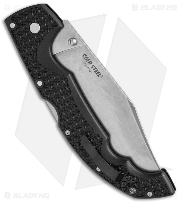 Cold Steel Voyager Medium Tanto Lockback Knife (3" Stonewash Serr) 29TMTH