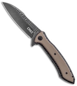 CRKT Apoc Frame Lock Knife Green G-10 (4" Black) 5380