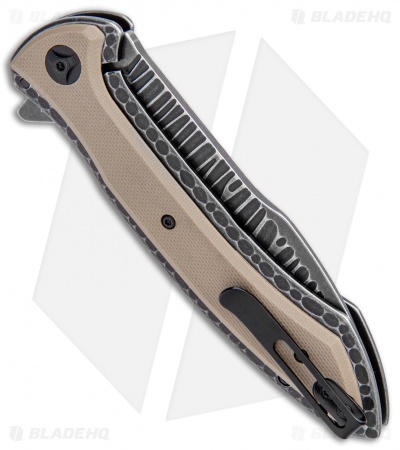 CRKT Apoc w/VEFF Serrations Liner Lock Knife Green G-10 (4" Black) 5381