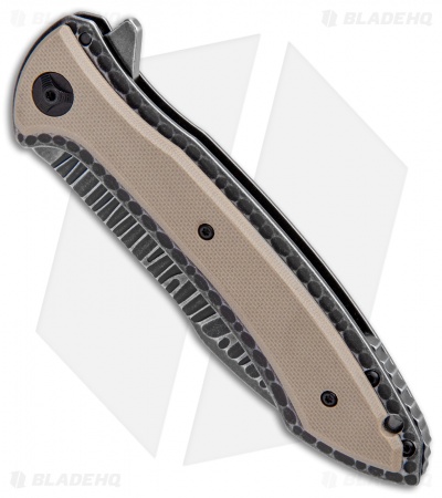 CRKT Apoc w/VEFF Serrations Liner Lock Knife Green G-10 (4" Black) 5381