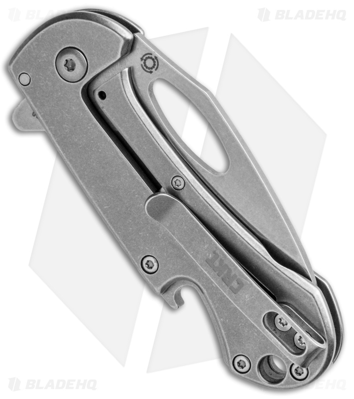 CRKT Bev-Edge Flipper Knife w/ Bottle Opener (2.5" Stonewash) 4630