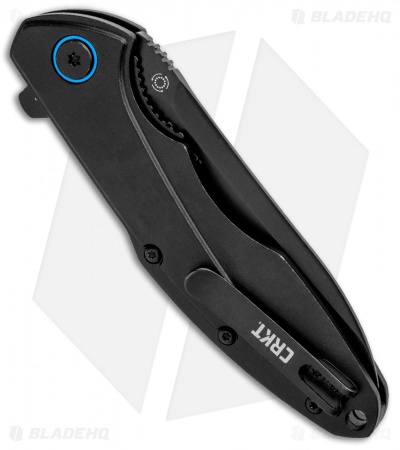 CRKT Caligo Liner Lock Flipper Knife Black Al (3.1" D2 Black) BHQ Exclusive