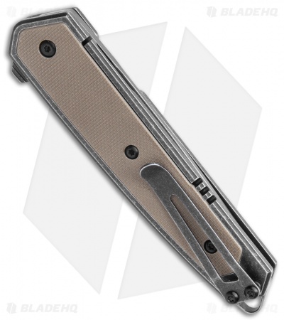 CRKT Cinco Frame Lock Brown G-10 Knife (2.9" Black) 7091