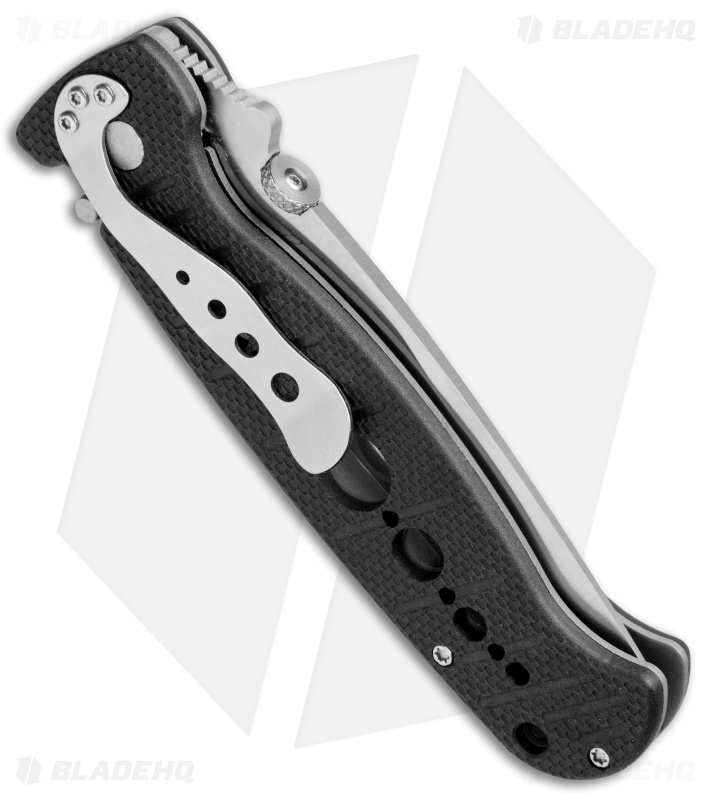 CRKT Crawford Falcon Liner Lock Knife Black Zytel (3.875" Satin Serr) 6243