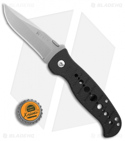 CRKT Crawford Falcon Liner Lock Knife Black Zytel (3.875" Satin) 6232