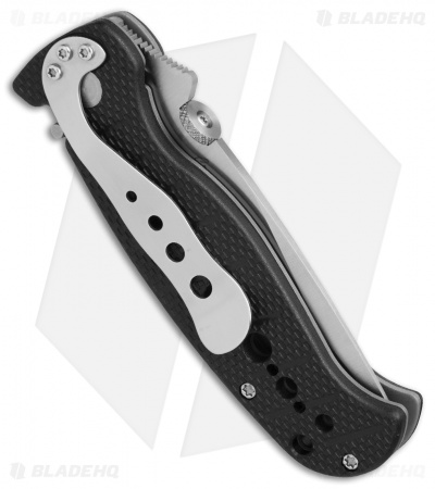 CRKT Crawford Falcon Liner Lock Knife Black Zytel (3.875" Satin) 6232