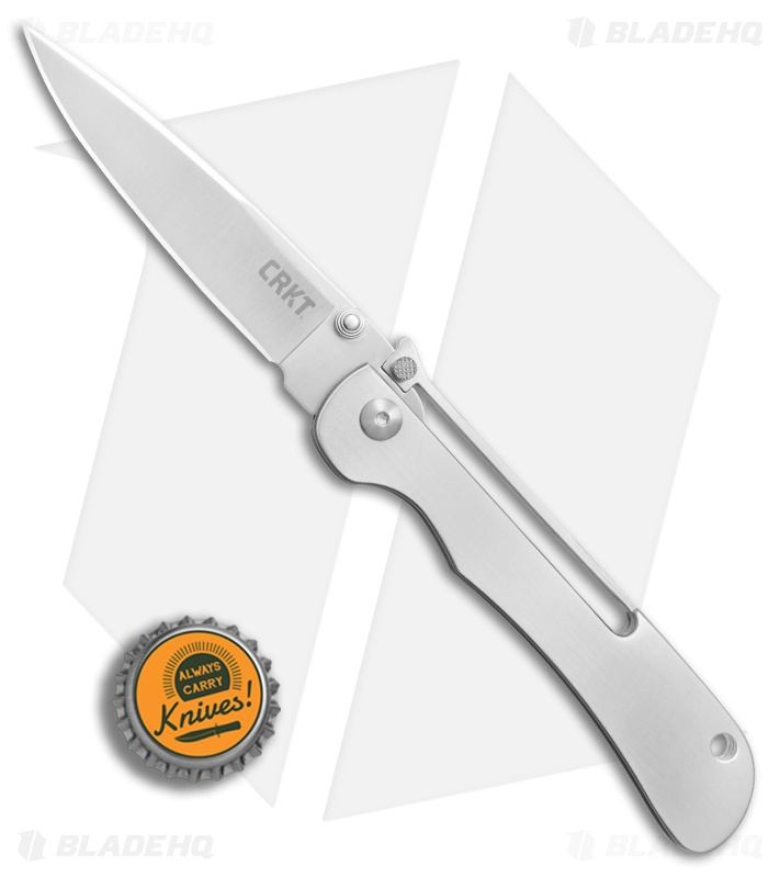 CRKT Crawford Offbeat Lockback Knife Stainless Steel (3.52" Satin) 7730