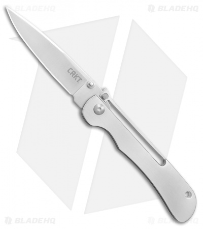 CRKT Crawford Offbeat Lockback Knife Stainless Steel (3.52" Satin) 7730