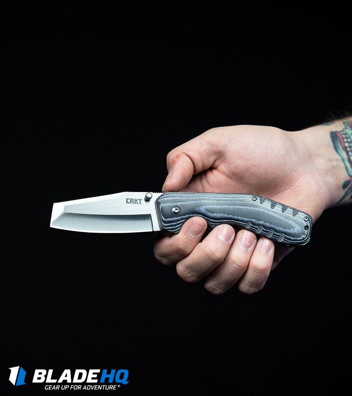 CRKT Folding Razel Folder Liner Lock Knife Micarta (3.13" Satin) 4030