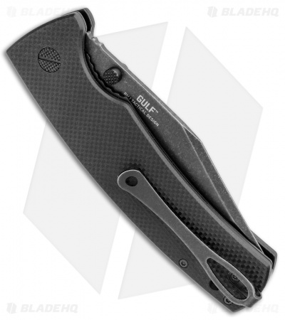 CRKT Ryan Johnson The Gulf Lock Knife Black G10 (4" Black Stonewash)