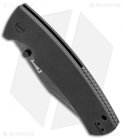 CRKT Ryan Johnson The Gulf Lock Knife Black G10 (4" Black Stonewash)