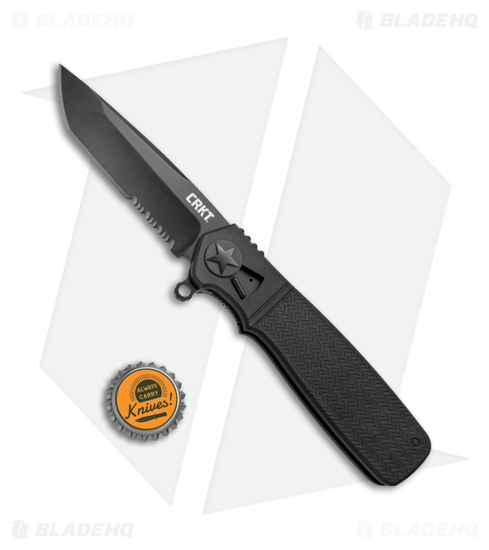 CRKT Homefront Tactical Tanto Field Strip Knife Black (3.5" Black Serr) K260KKS