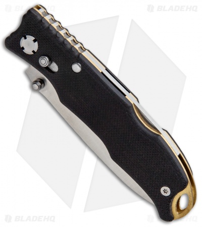 CRKT Lake Laredo 2 Lockback Knife Black G-10 (2.75" Satin Serr) 7264
