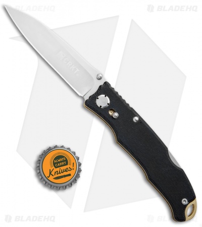 CRKT Lake Laredo Lockback Knife Black G-10 (3.25" Satin) 7265