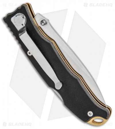 CRKT Lake Laredo Lockback Knife Black G-10 (3.25" Satin Serr) 7266