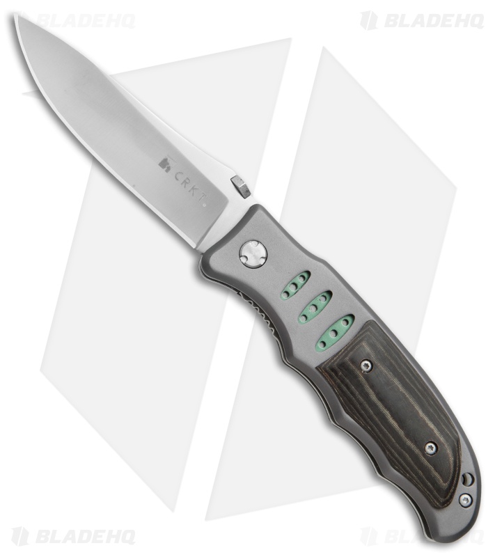 CRKT Lake Sentinel Liner Lock Folding Knife Micarta/Blue (3.3" Satin) 7122M