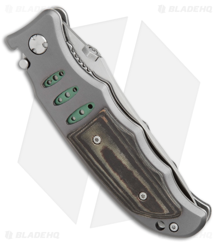CRKT Lake Sentinel Liner Lock Folding Knife Micarta/Blue (3.3" Satin) 7122M