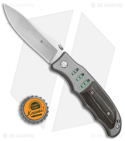 CRKT Lake Sentinel Liner Lock Folding Knife Micarta/Blue (3.3" Satin) 7122M