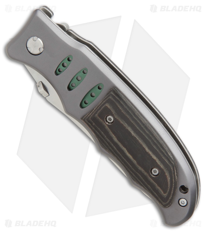CRKT Lake Sentinel Liner Lock Folding Knife Micarta/Blue (3.3" Satin) 7122M