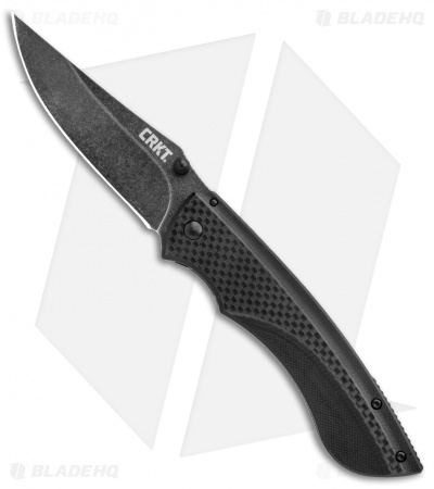CRKT Lerch Burnout Frame Lock Knife G-10/Carbon Fiber (3.625" Black) 4123K