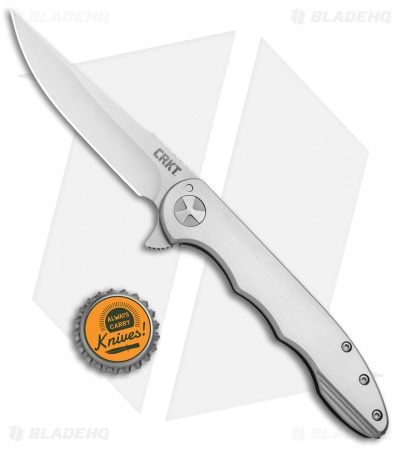 CRKT Lerch Up & At 'Em Flipper Knife Stainless Steel (3.62" Satin) 7076