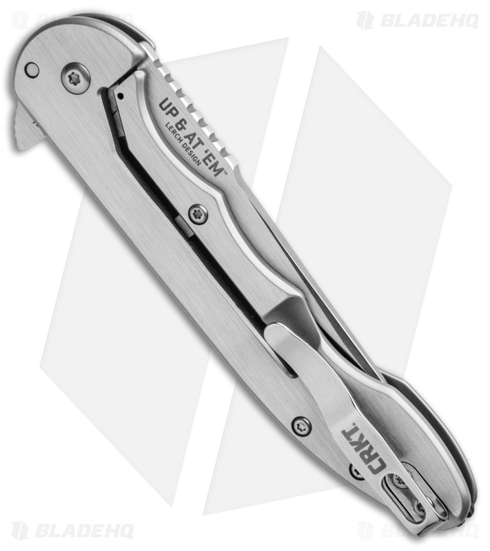 CRKT Lerch Up & At 'Em Flipper Knife Stainless Steel (3.62" Satin) 7076