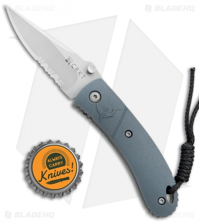 CRKT Lightfoot Urban Shark Liner Lock Knife Gray (2.5