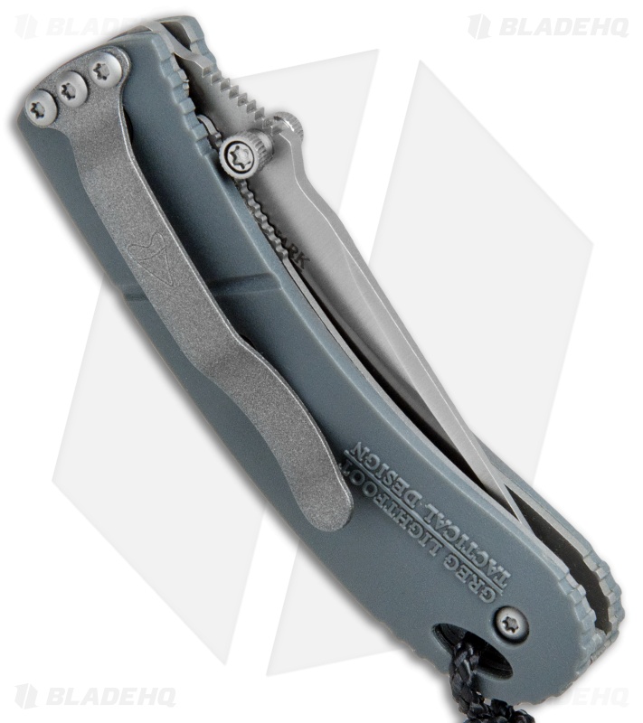CRKT Lightfoot Urban Shark Liner Lock Knife Gray (2.5" Satin Serr)