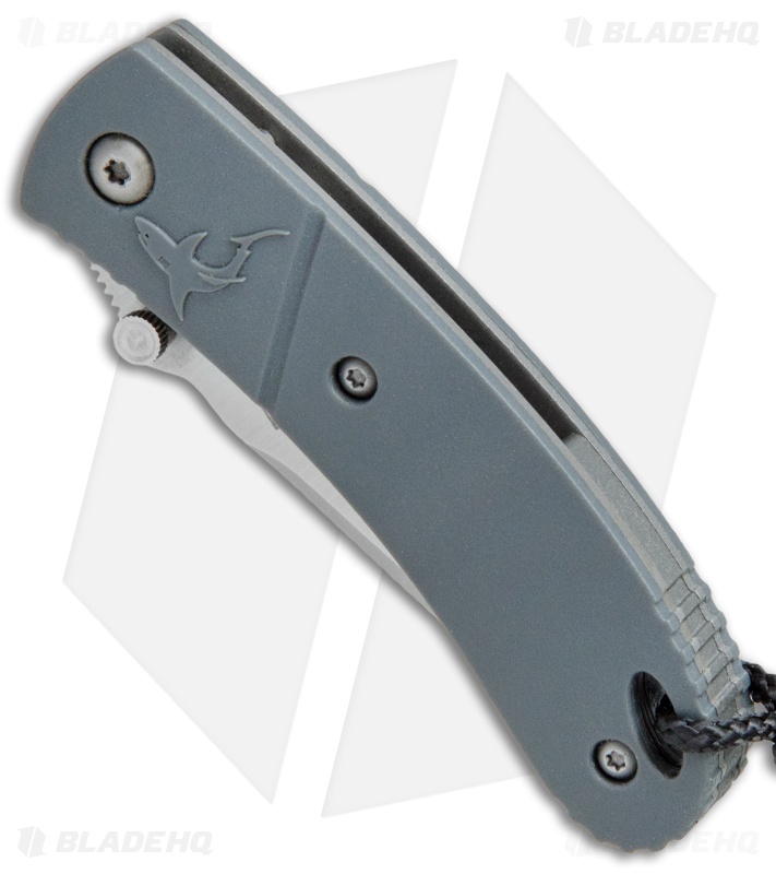 CRKT Lightfoot Urban Shark Liner Lock Knife Gray (2.5" Satin Serr)