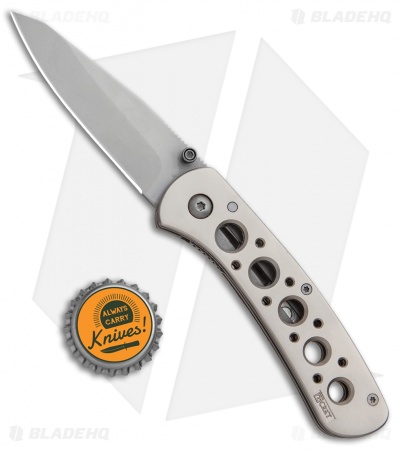 CRKT Long's Peak Liner Lock Knife Alloy (2.8" Bead Blast) 6602N