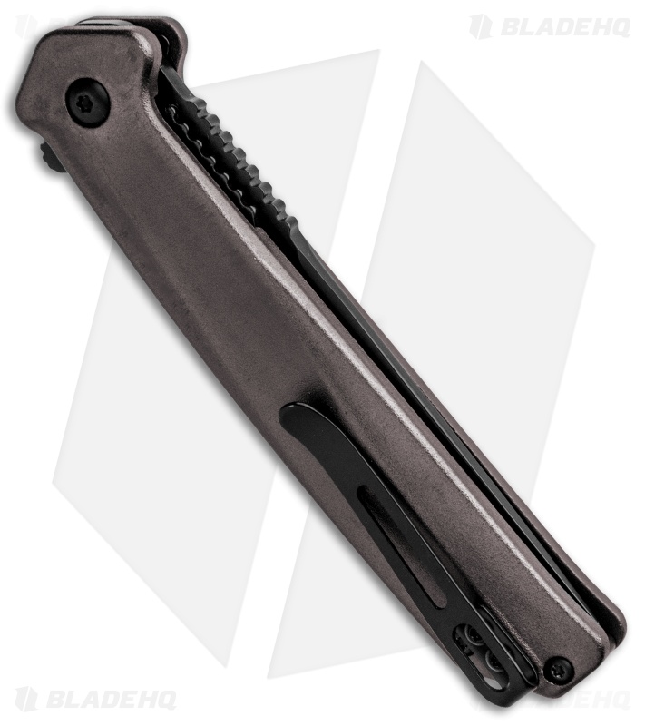 CRKT Onion Helical Liner Lock Knife Black Aluminum (3.52" Black D2) K500GKP