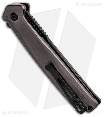 CRKT Onion Helical Liner Lock Knife Black Aluminum (3.52" Black D2) K500GKP