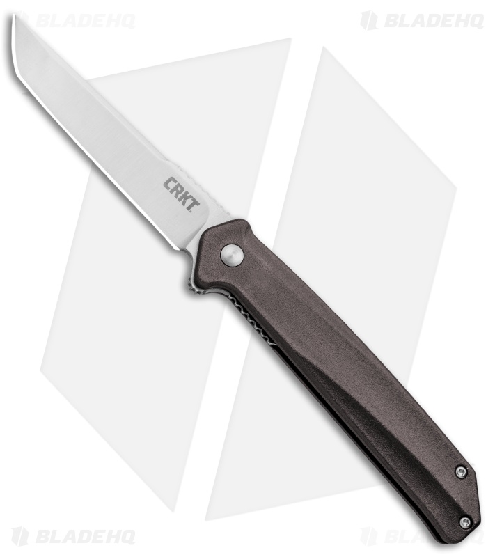 CRKT Onion Helical Liner Lock Tanto Knife Aluminum (3.52" Satin) K500GXP
