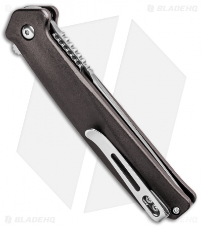 CRKT Onion Helical Liner Lock Tanto Knife Aluminum (3.52" Satin) K500GXP
