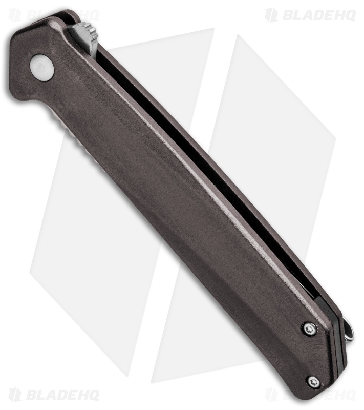 CRKT Onion Helical Liner Lock Tanto Knife Aluminum (3.52" Satin) K500GXP